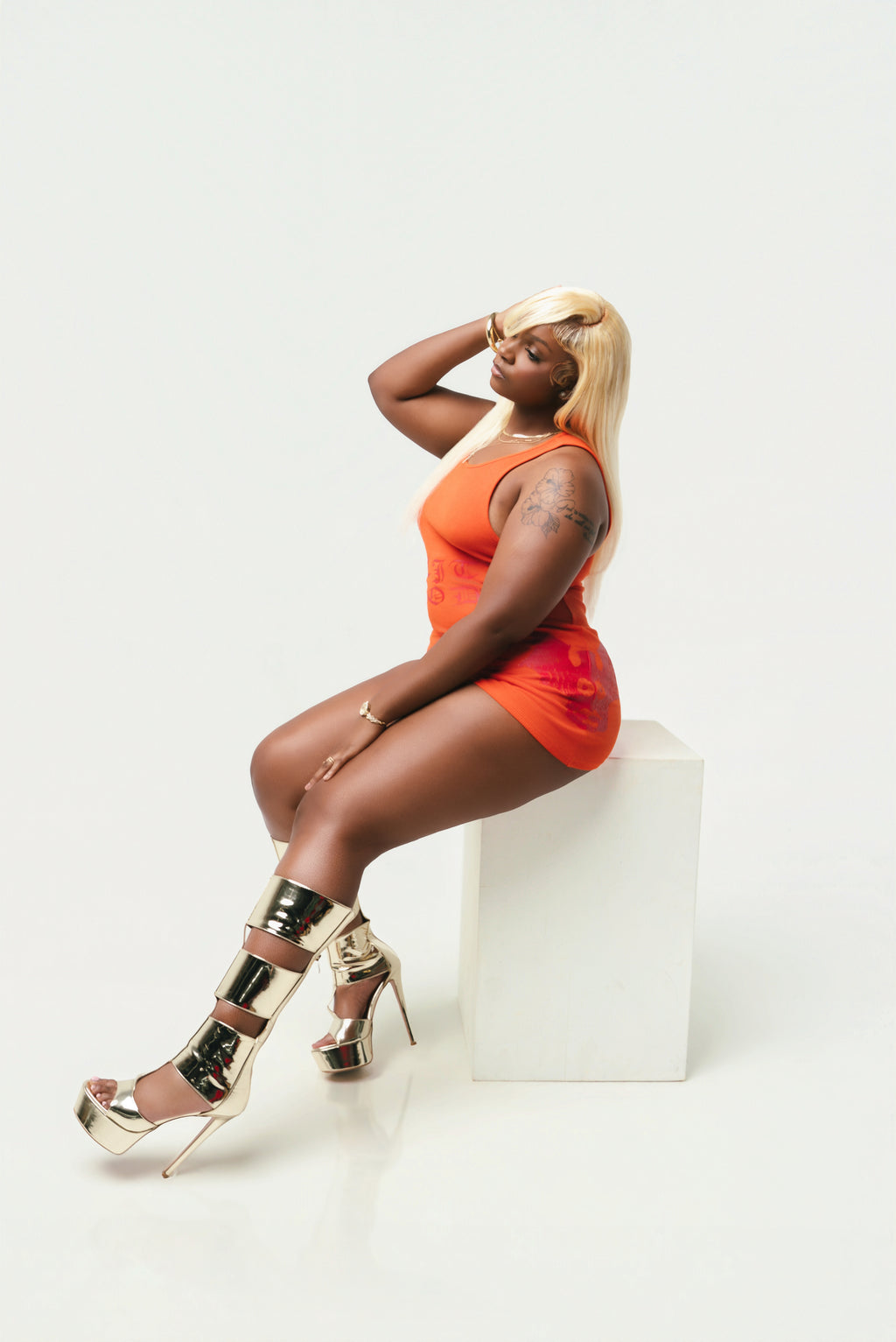 BLITZMODE Ribbed Mini Dress 