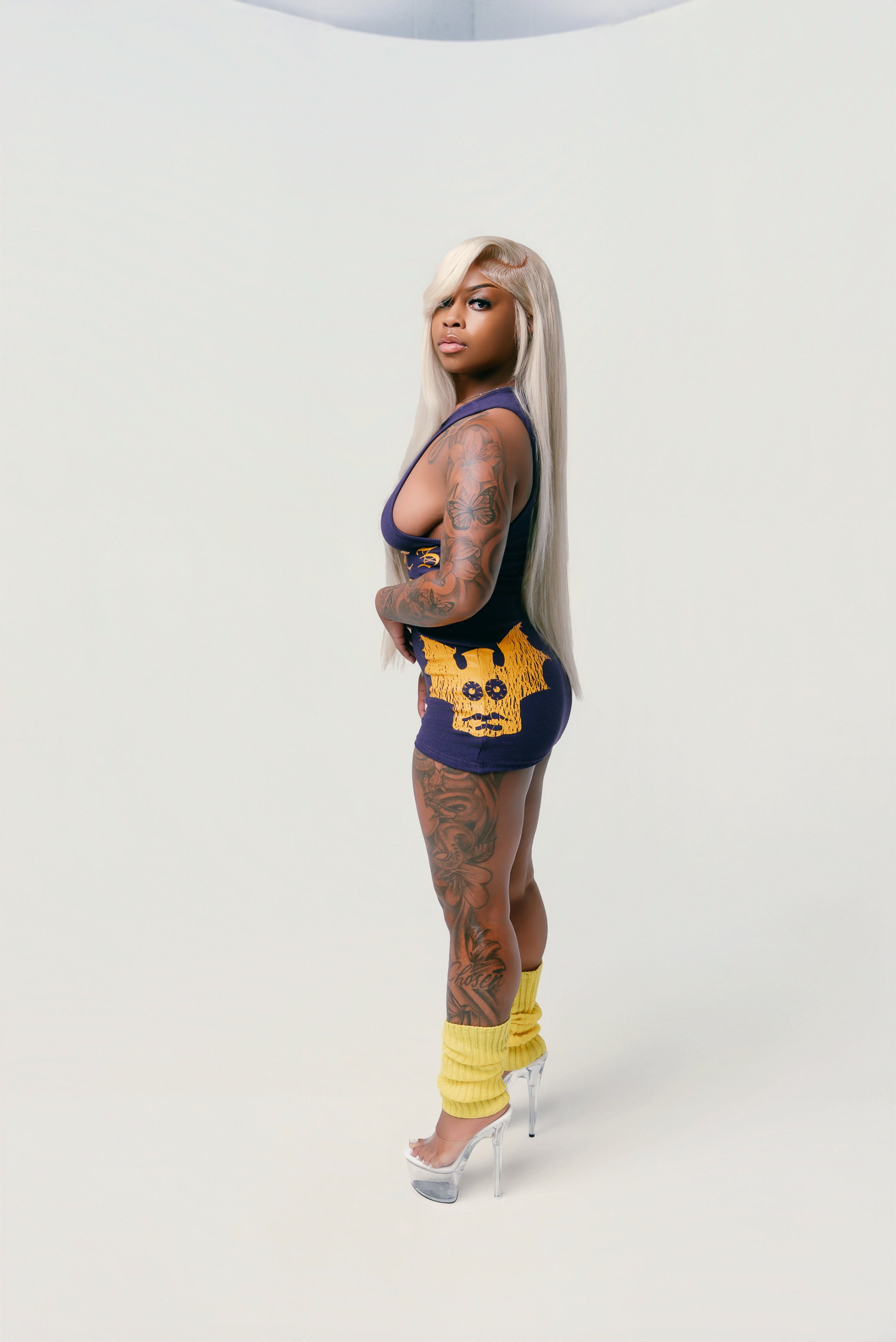 BLITZMODE Ribbed Mini Dress 