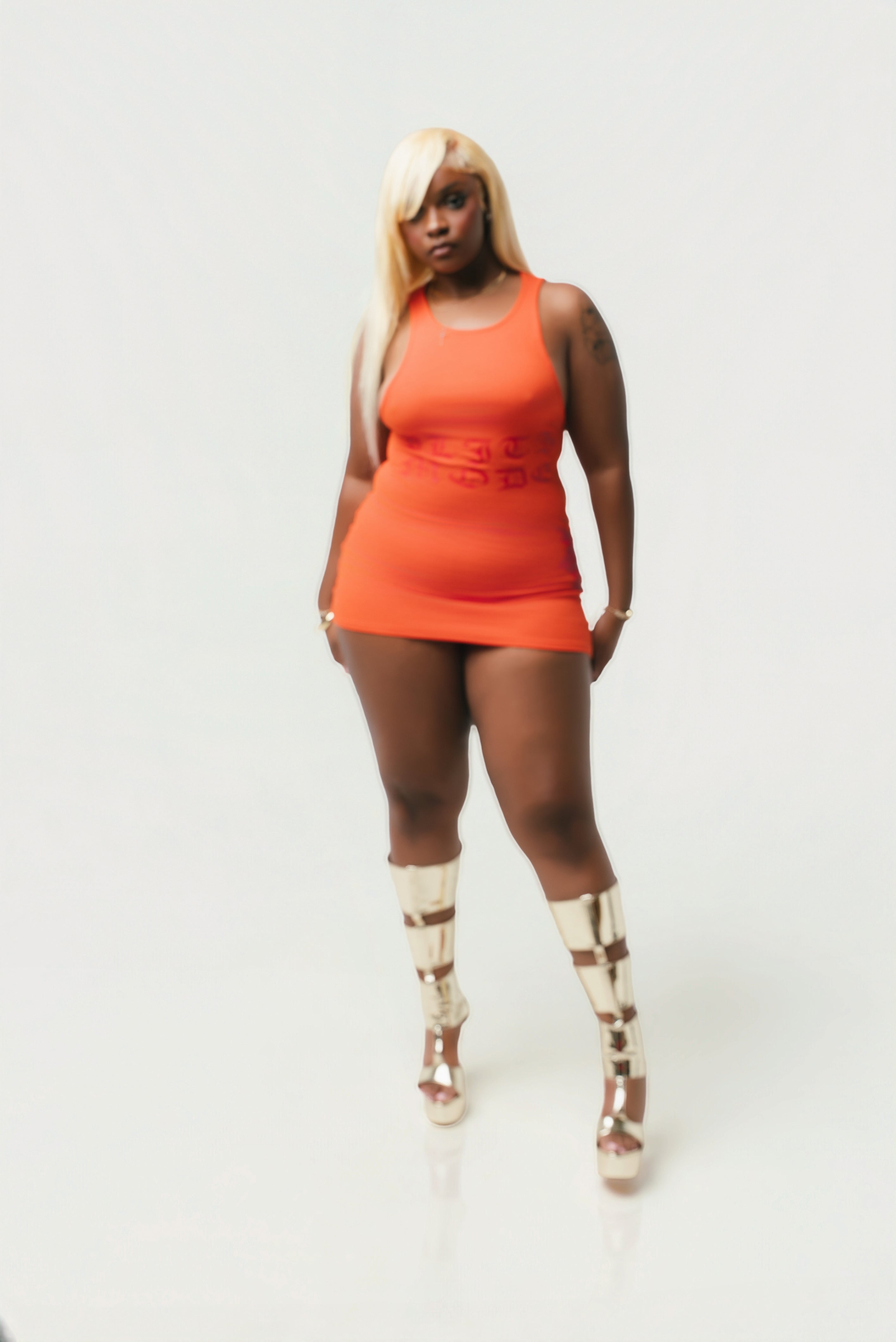 BLITZMODE Ribbed Mini Dress 